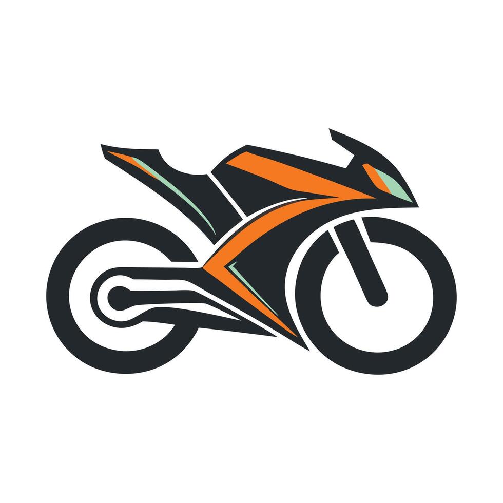 motorcycle icon on a white background vector