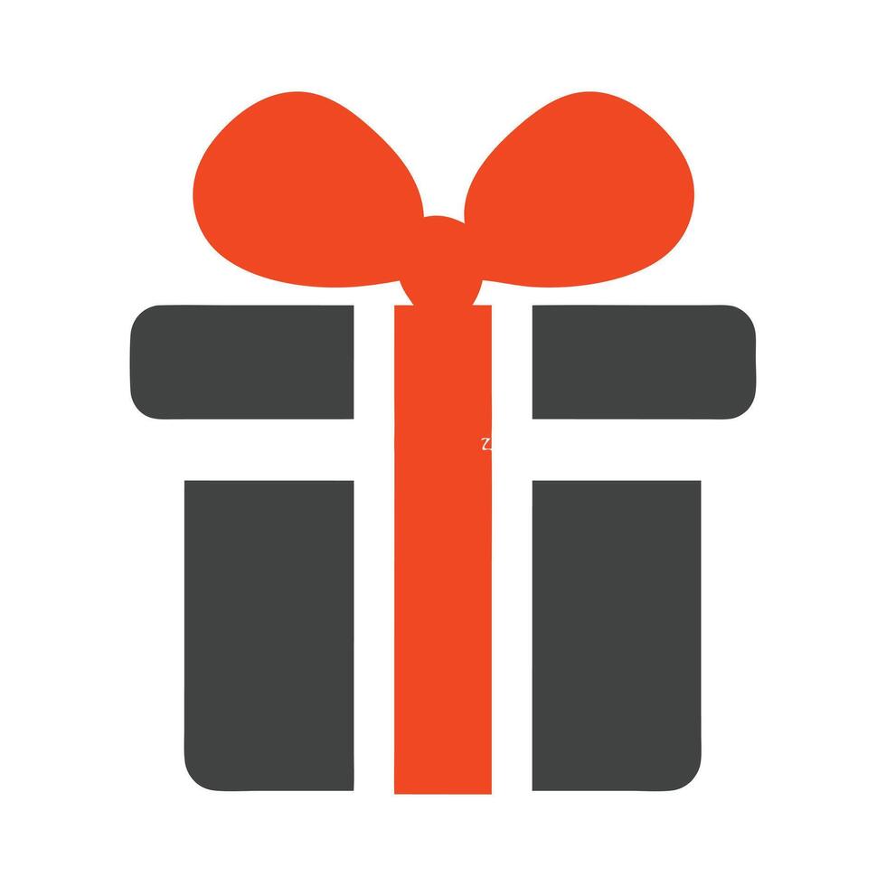 gift box icon on a white background vector