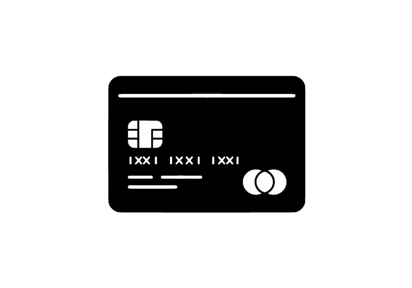 Monochrome Credit Card Chip Icon vector