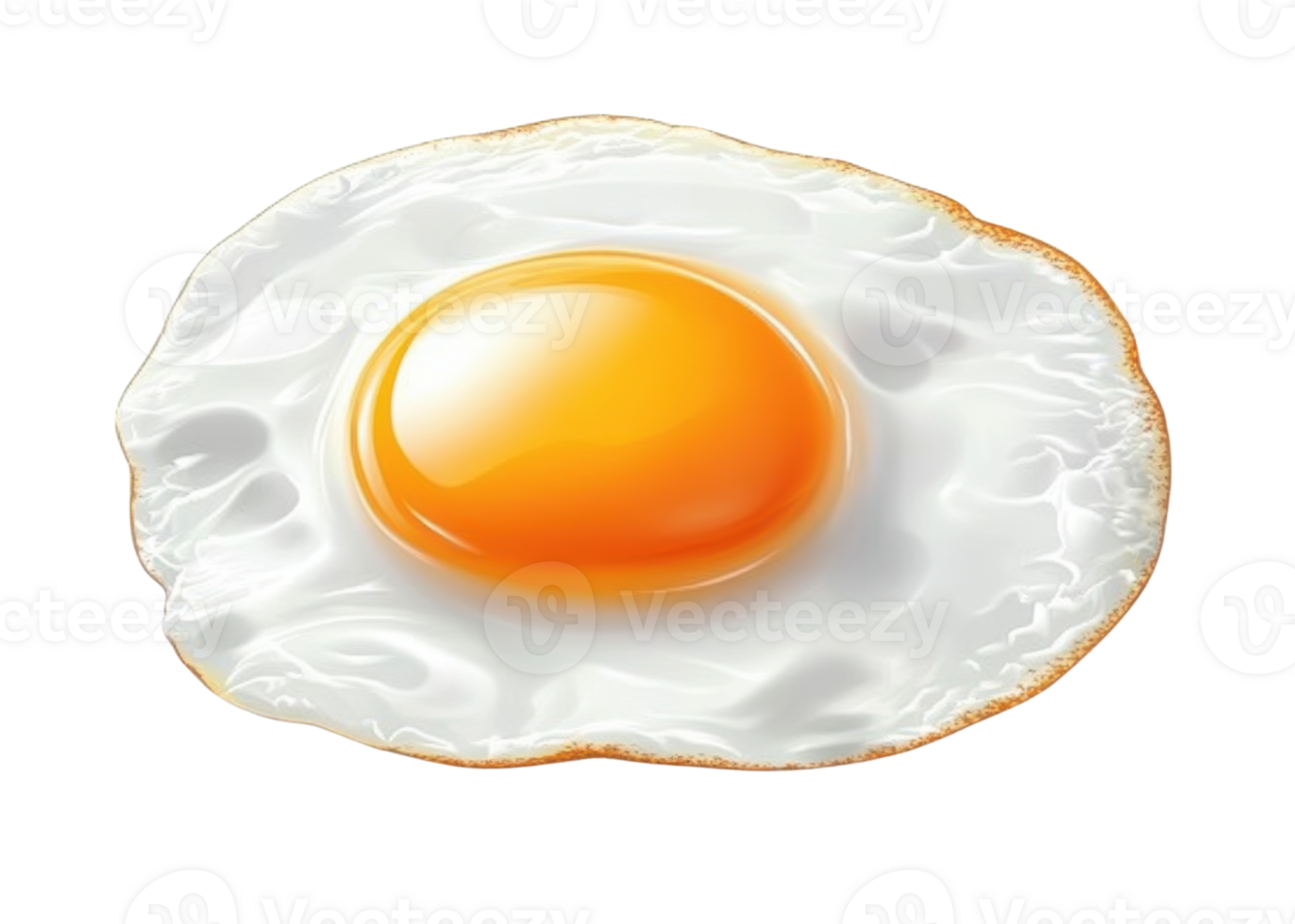 A single perfectly fried egg with sunny side up png
