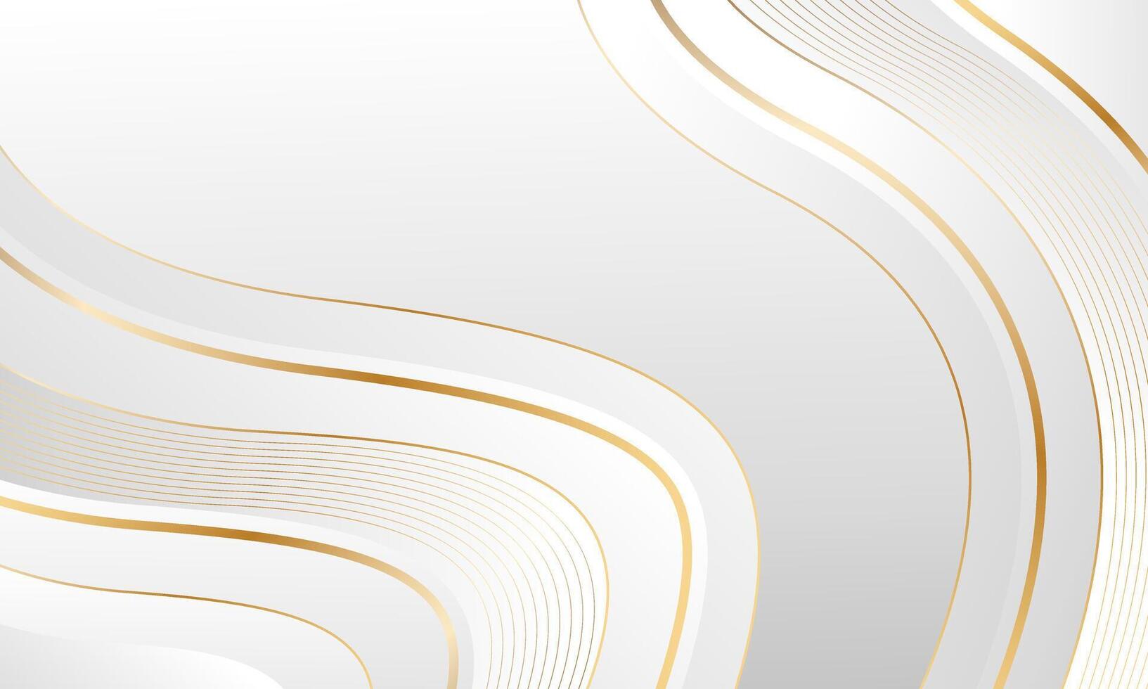 Clean Abstract Luxury Background in White, Gray, and Gold vector