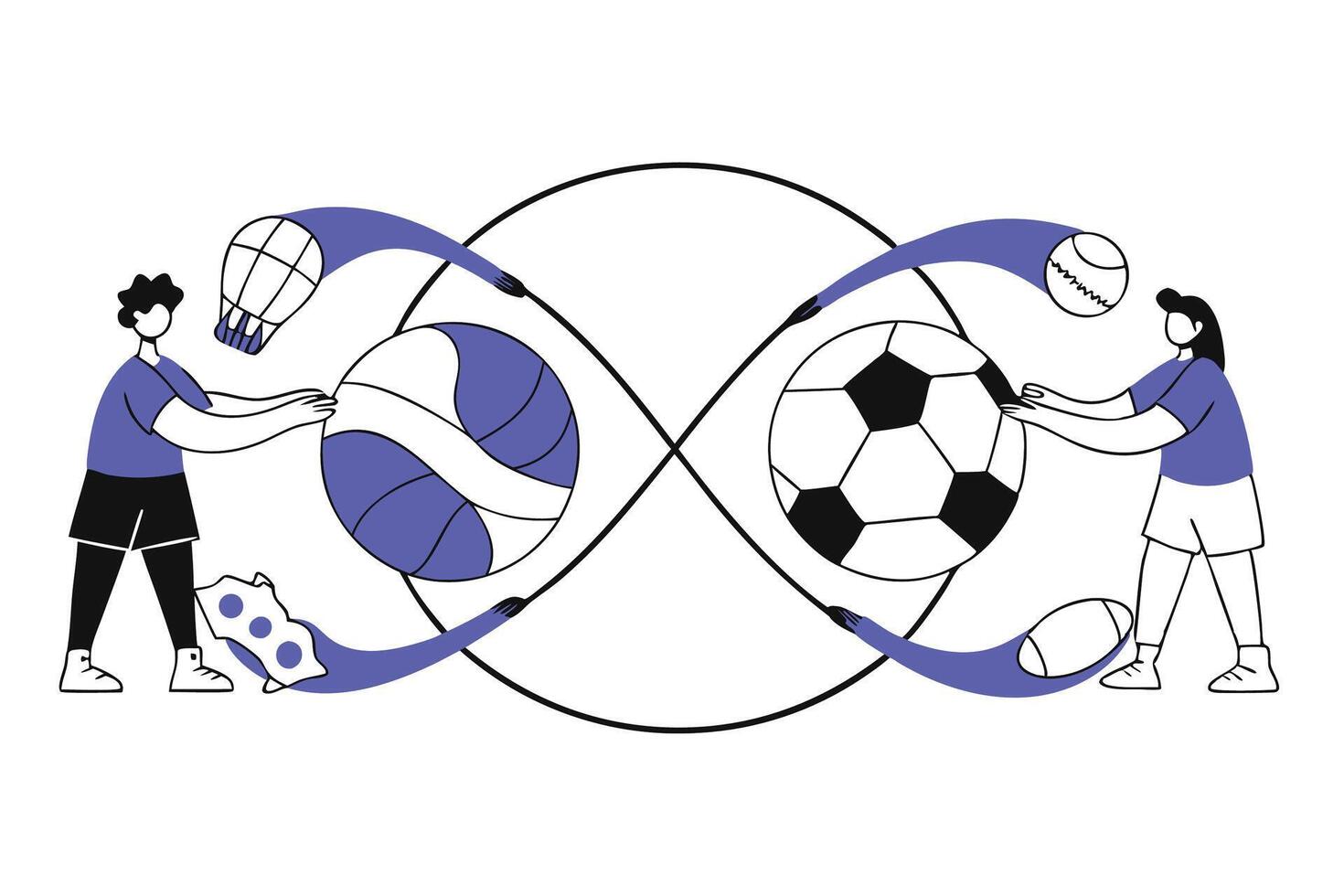 Promoting Global Unity Through International Day of Sport for Development and Peace vector