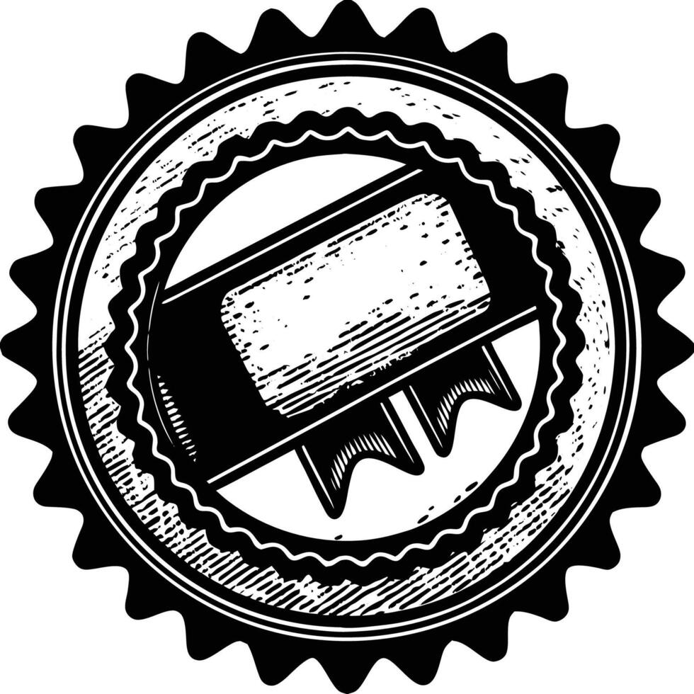 Best quality grunge style badge label stamp designed to add a vintage and authentic look to your branding and promotional materials vector