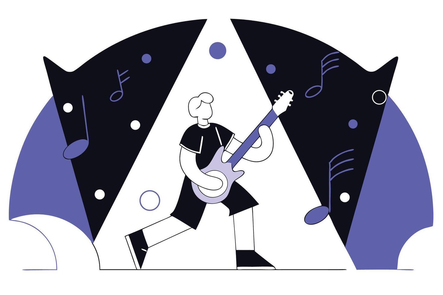 Award-Winning Graphic Design Celebrating World Music Day with Vibrant Illustrations vector