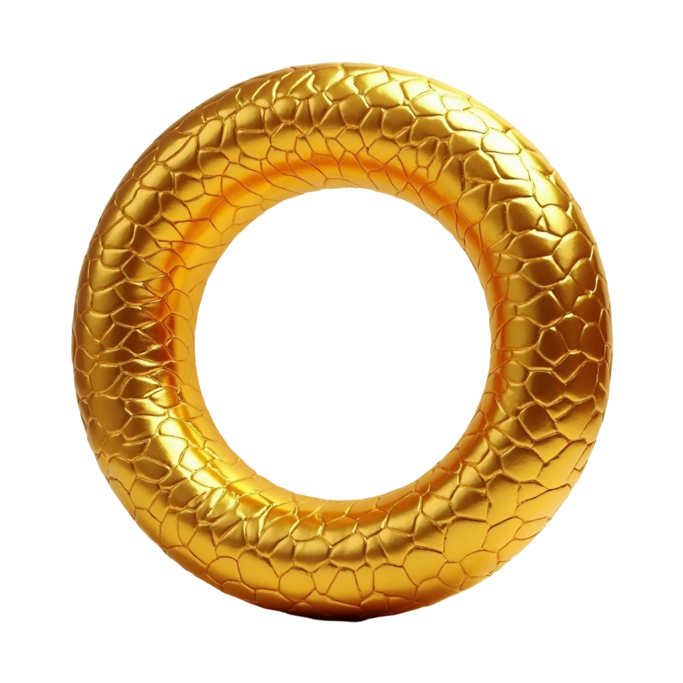 3d circle golden transparent background png