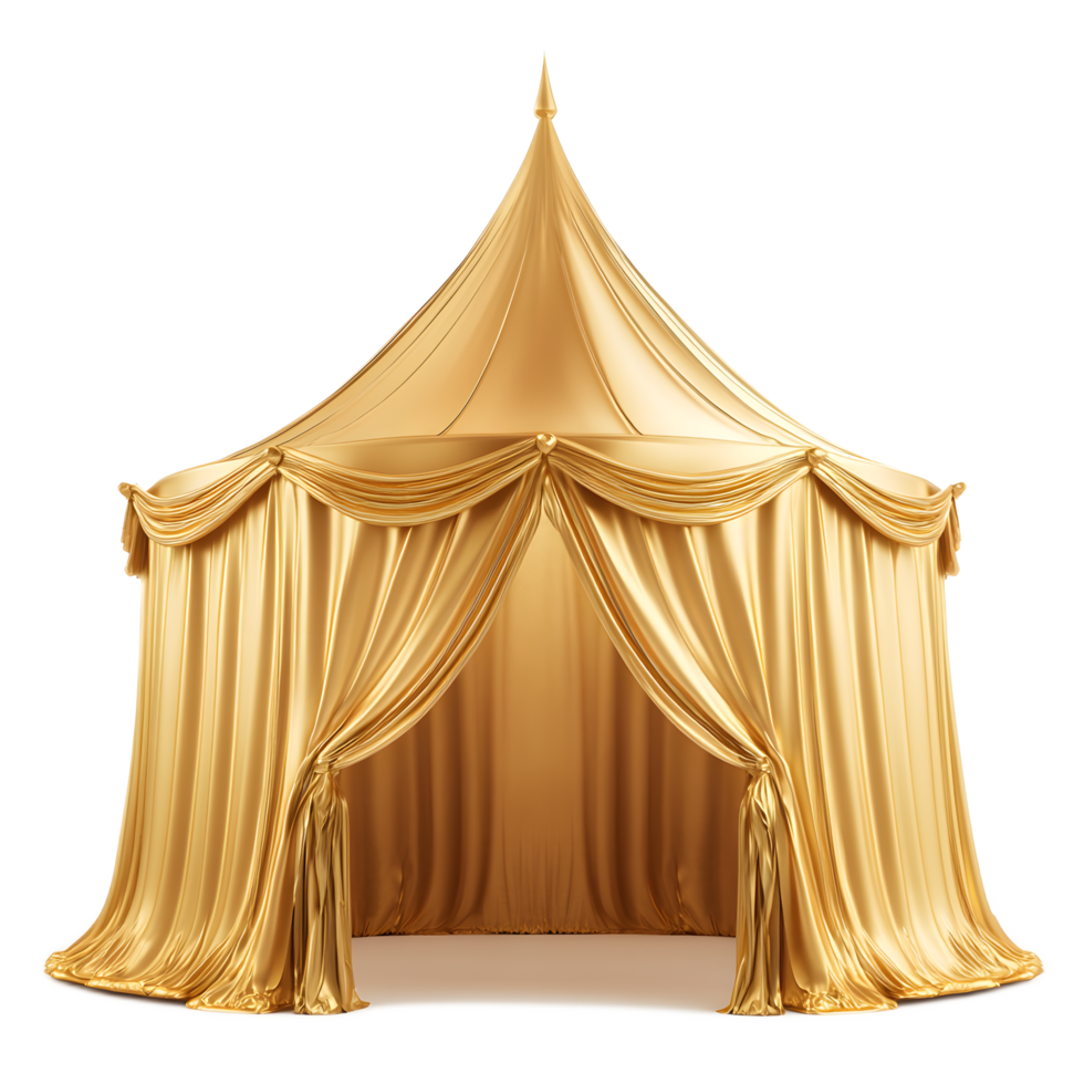 Gilded tent in an opulent ceremonial design png