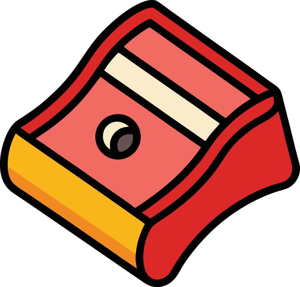 Cartoon Sharpener Doodle Icon vector