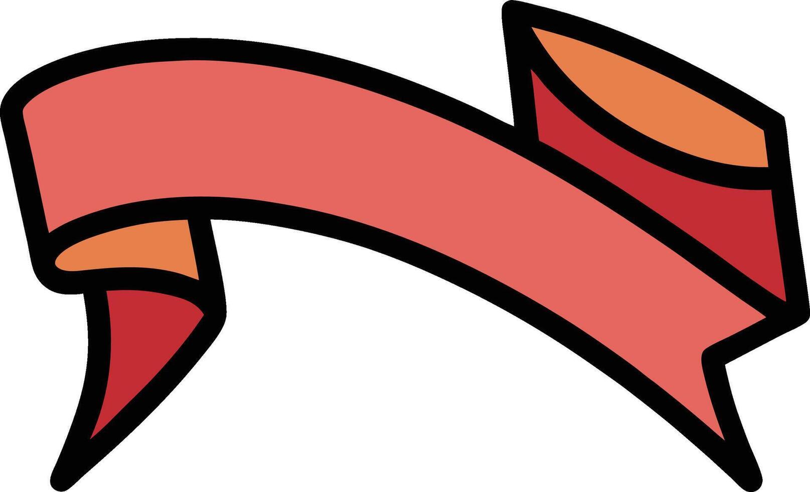 Cartoon Ribbon Doodle Art vector