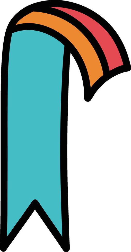 Cartoon Bookmark Doodle Art vector