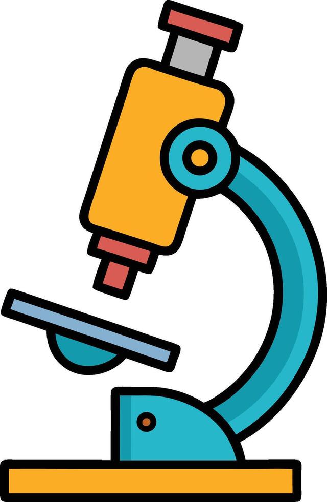 Cartoon Microscope Doodle vector