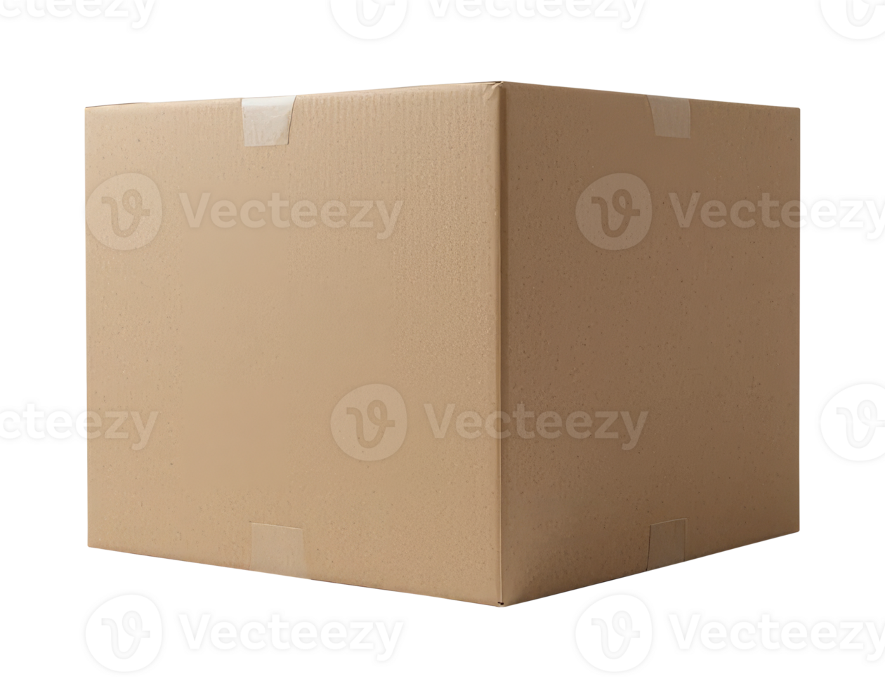 Tape Sealed Cardboard Box for Courier Visuals png