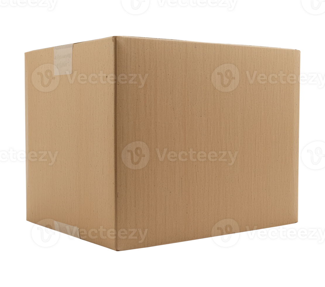 Cardboard Container for Parcel Delivery Mockups png