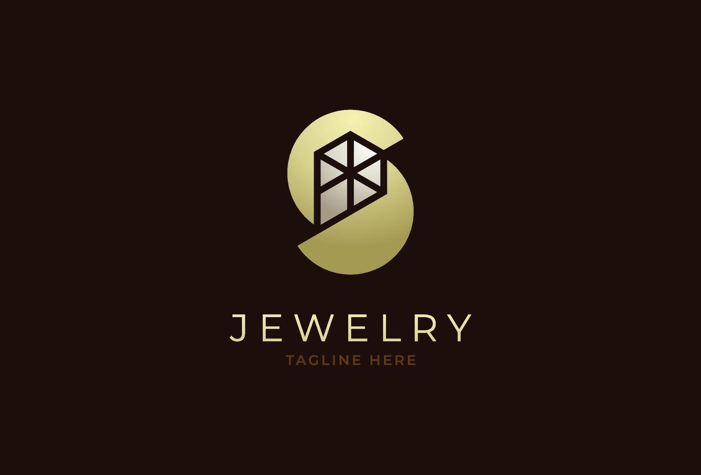 Elegant Jewelry Logo with Initial S and Diamond Motif vector
