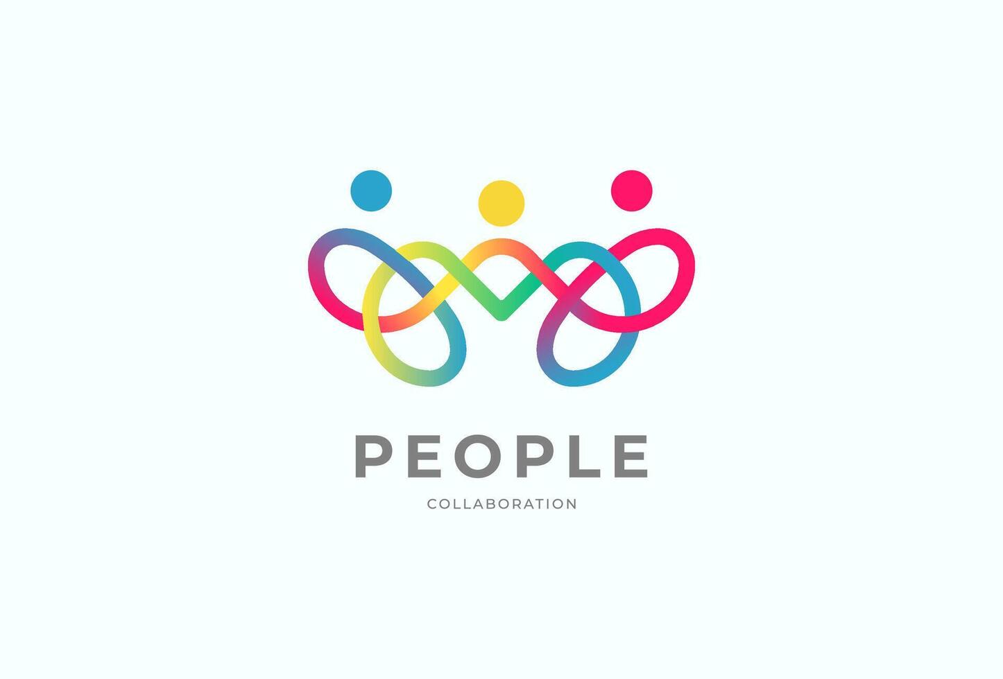 Human People Collaboration Logo vector