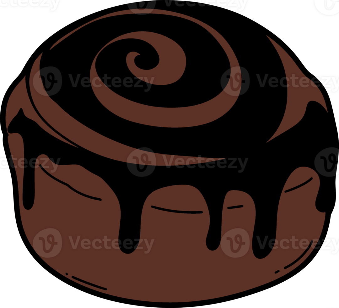 Cream filled roll cake png