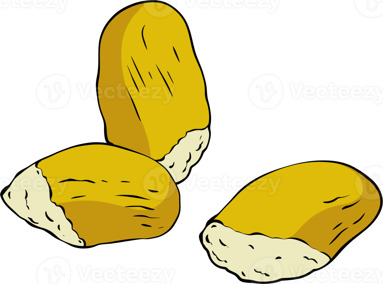 Durian seeds color png