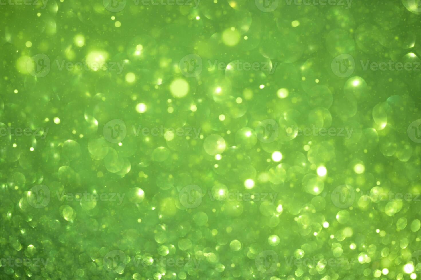 christmas green background with defocus bokeh photo
