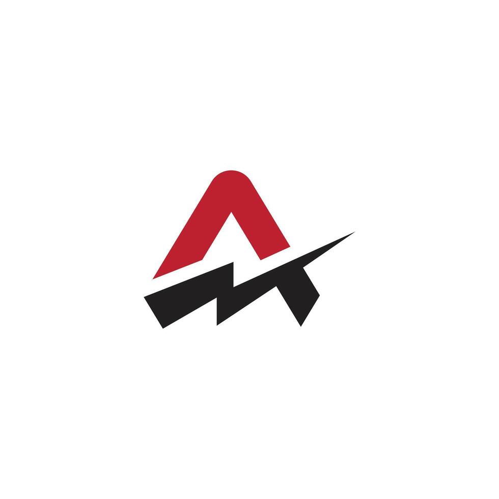 Alphabet A Letter Logo. Modern Arrow Messaging Symbol for Brands. vector
