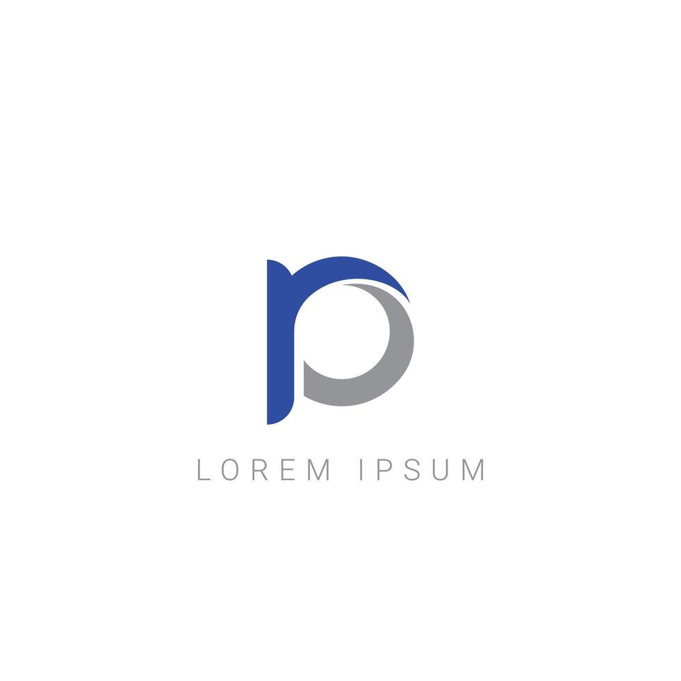 Alphabet letters PR, RP, P, R business Logo Initial Based Monogram Icon . vector