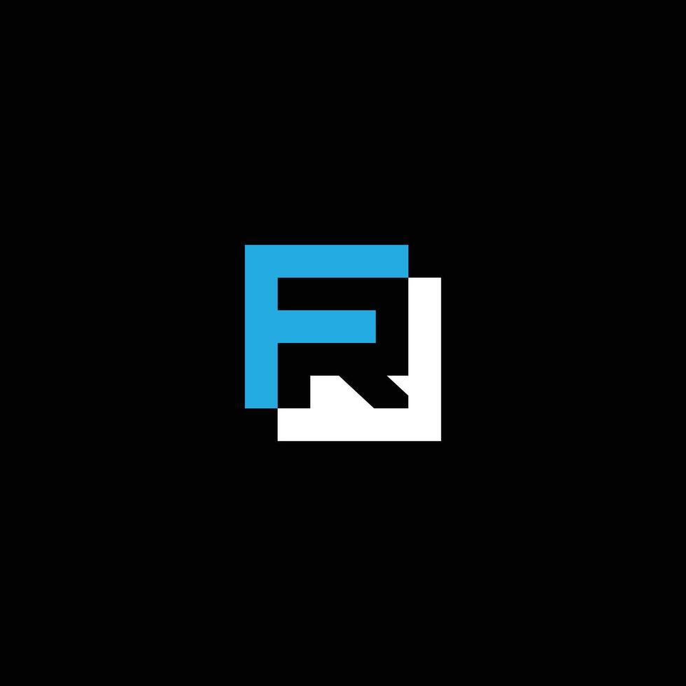 initial FR Logo Design Template Element. vector