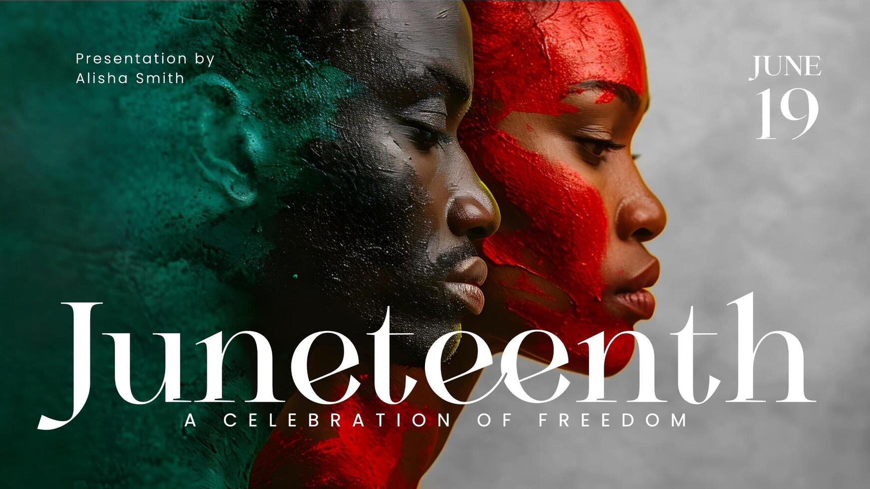 Minimalist Juneteenth Presentation template