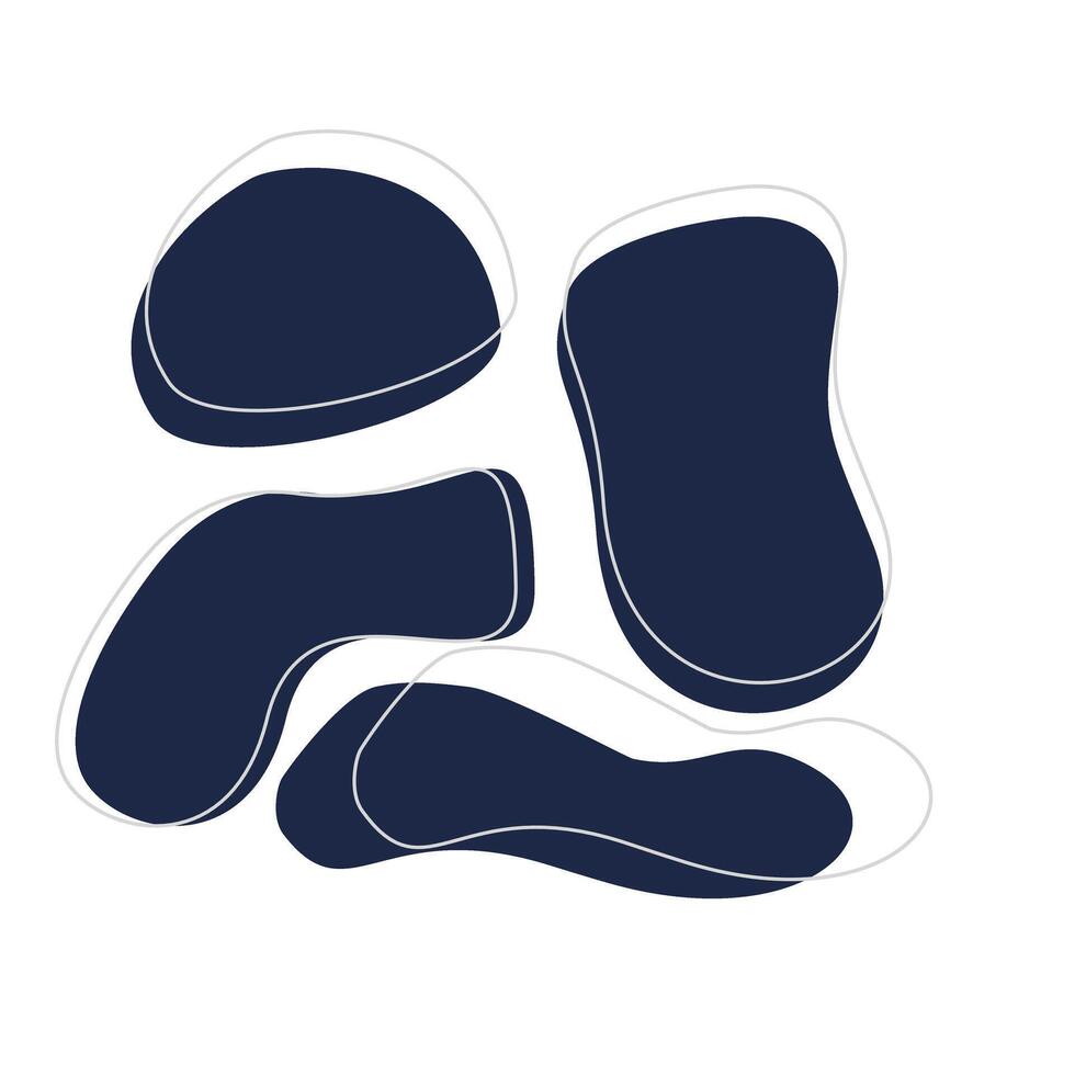 Abstract shape geometric line vector