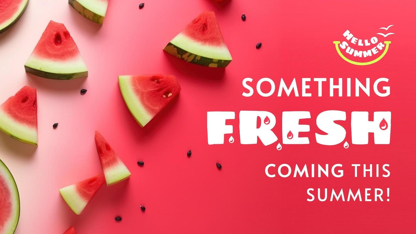 Pink Simple Hello Summer Twitter Post template