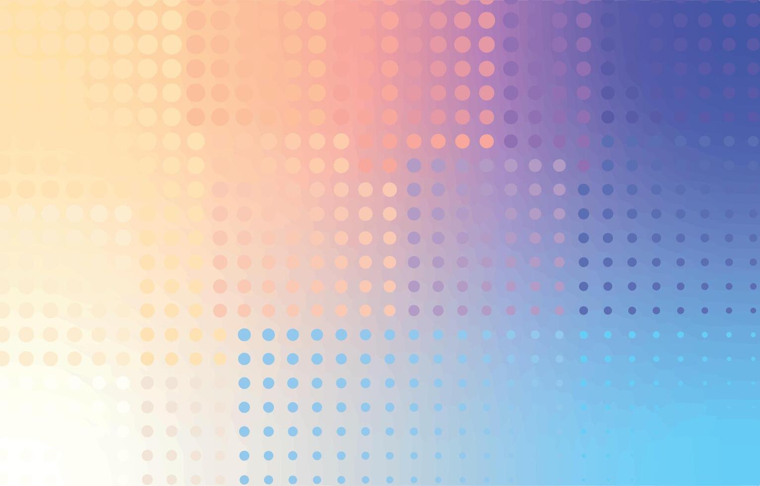 Abstract background with colored dots. Illustration of a bright gradient background from different colors, dots. Halftone effect. Beautiful mosaics. Pop art. vector