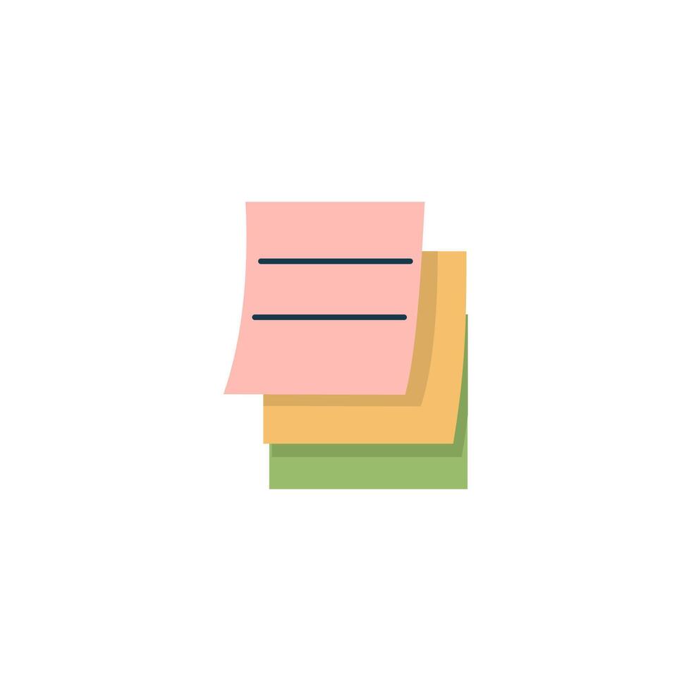 Stack of Colorful Sticky Notes Illustration vector