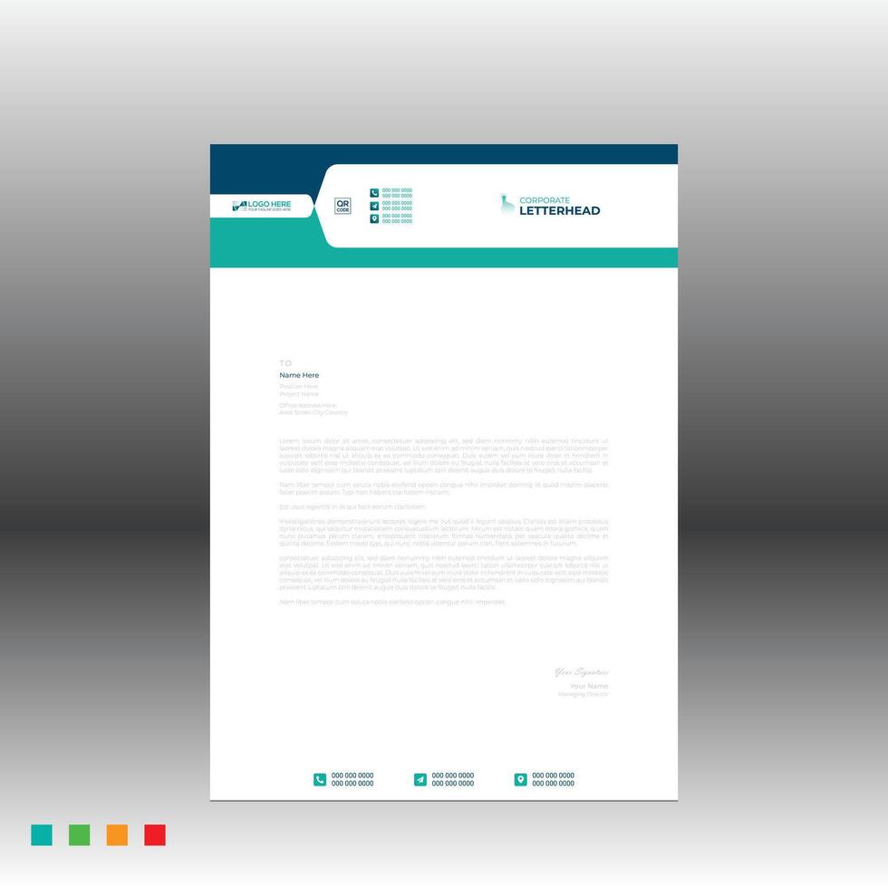letterhead for any best use vector