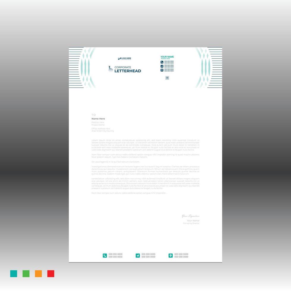 best letterhead for any best company use vector