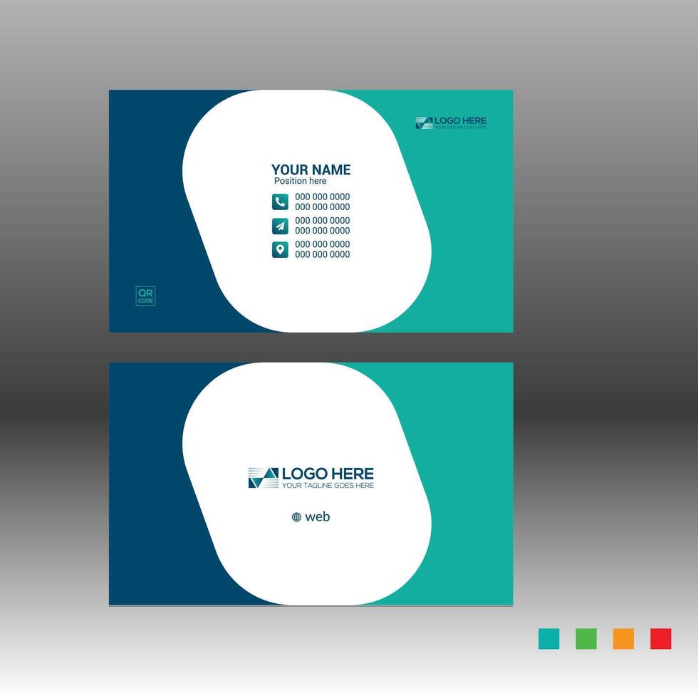 stylish business card for corporate and any use vector