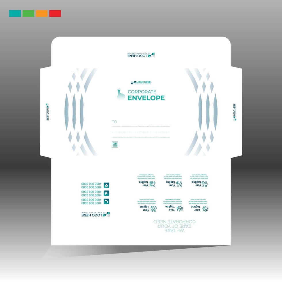 envelope layout for any use vector