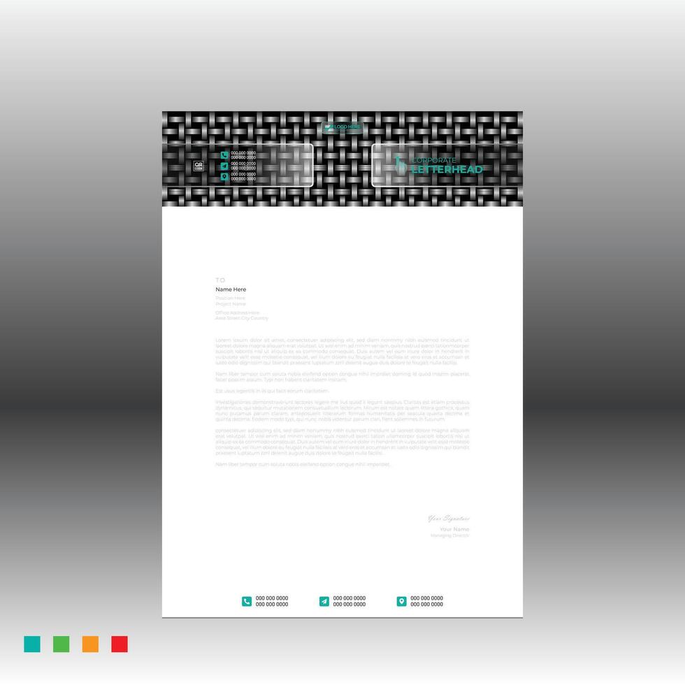 letterhead creation for any best use vector