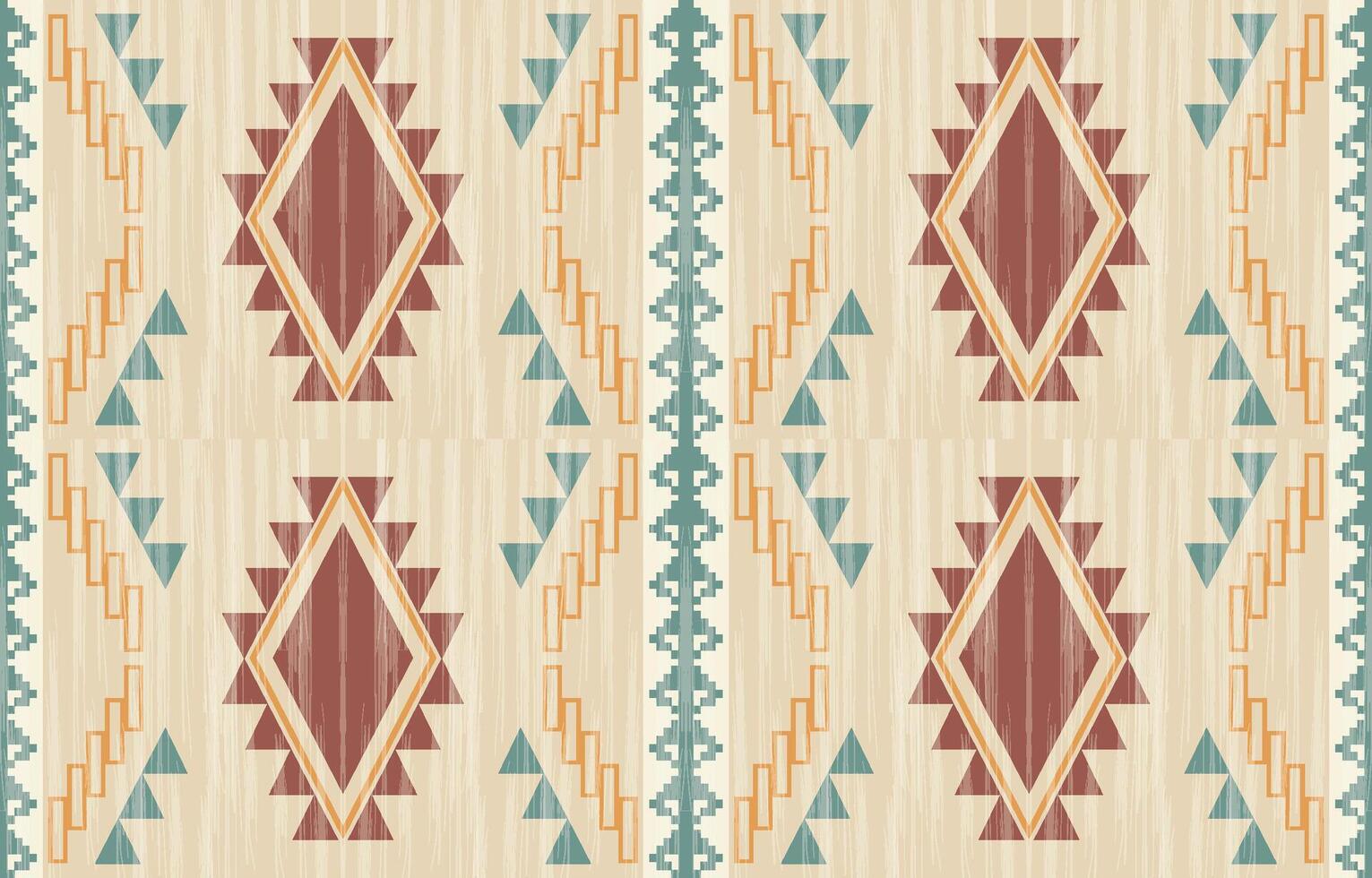 Seamless ethnic designs featuring Navajo and geometric elements. vector