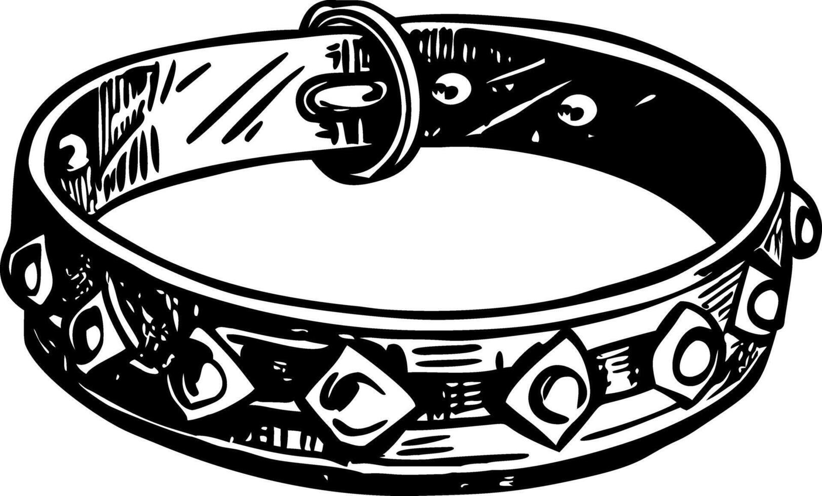 A vintage style illustration of classic choker vector