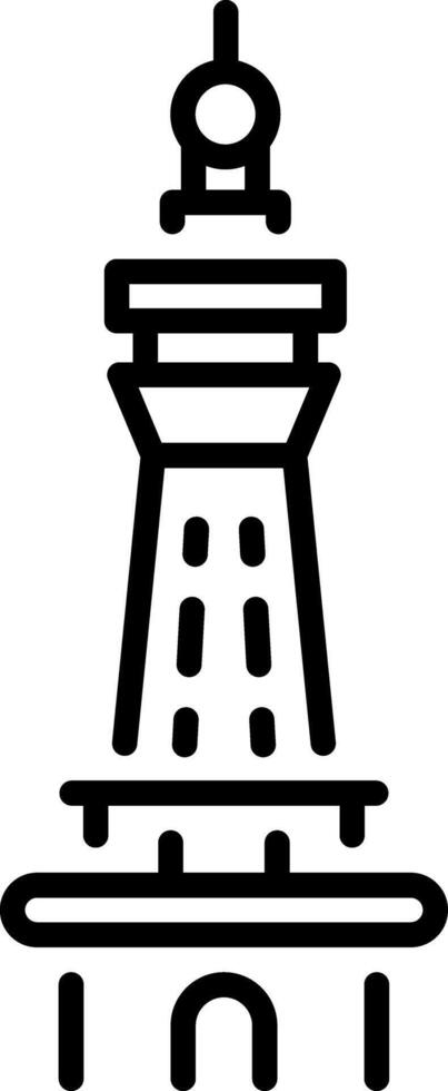 A line style icon of landmark vector