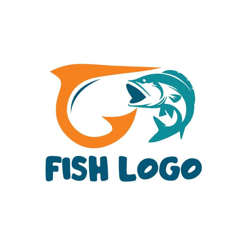 creative concept fish logo design vector