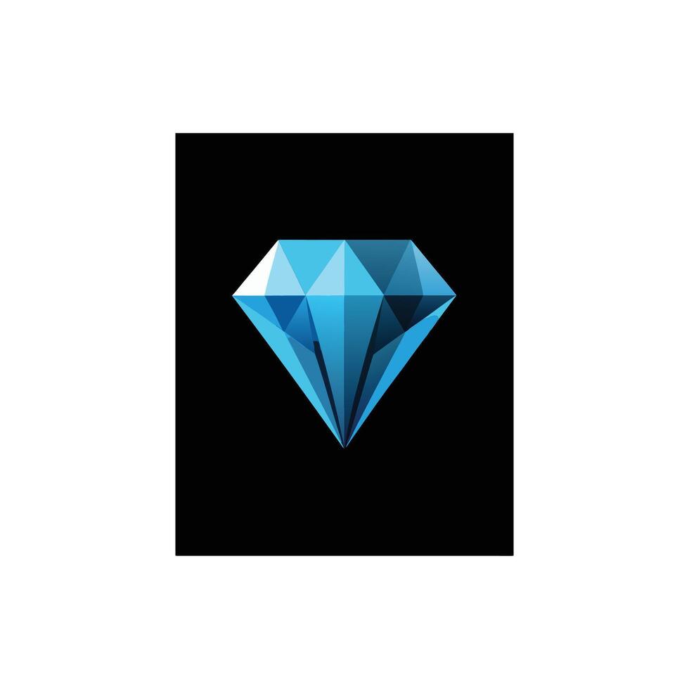 Shining Gemstone Diamond Illustration vector