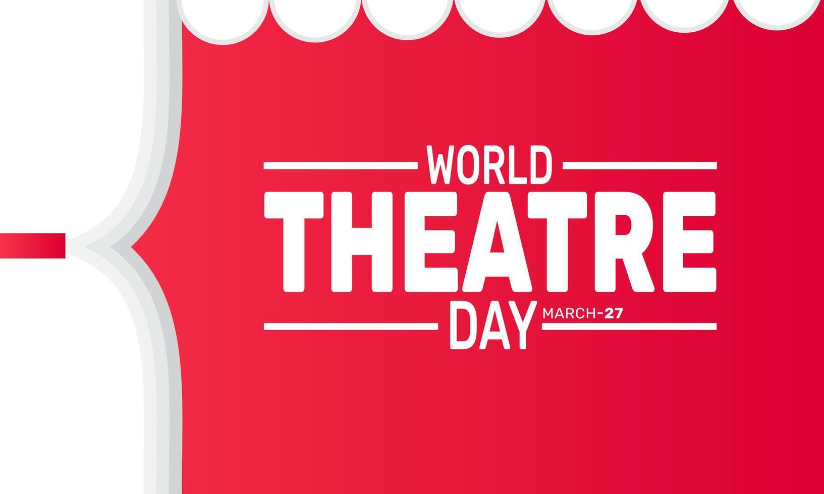 The Art of Theatre on World Theatre Day vector