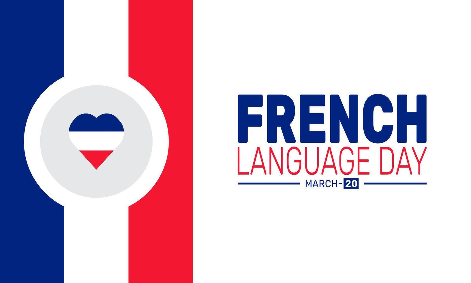 French Language Day Celebration vector