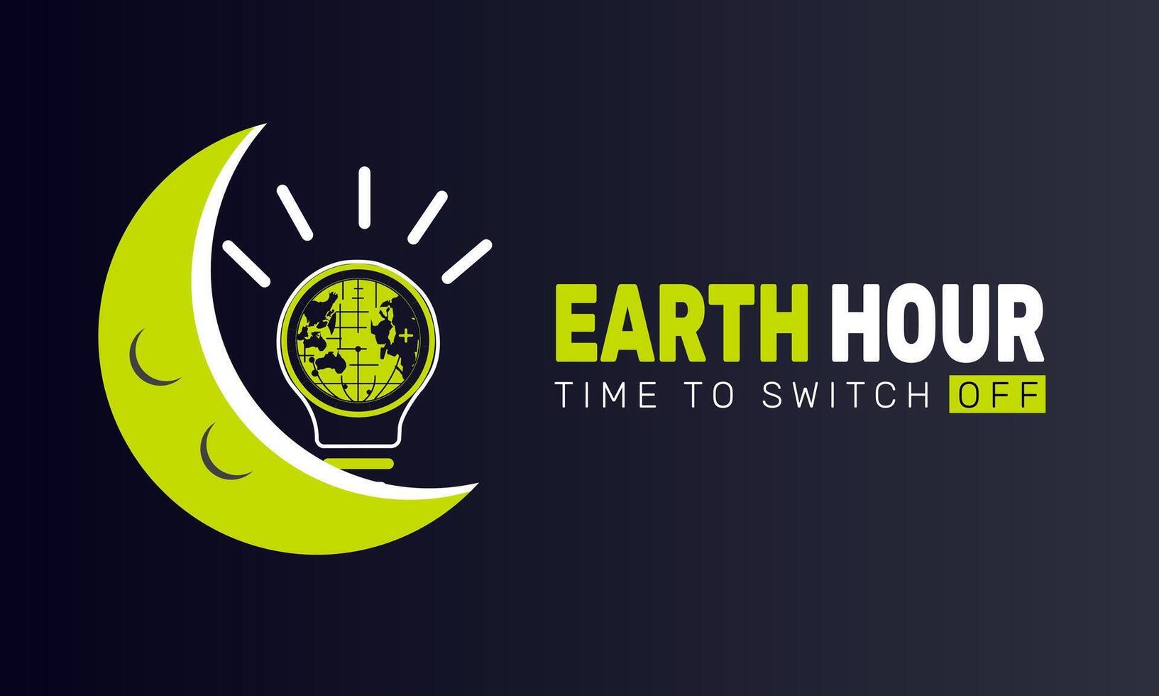 Save Energy with Earth Hour vector