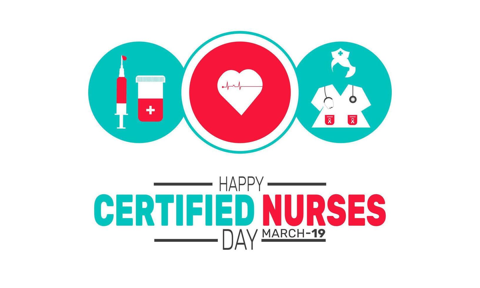 National Certified Nurses Day Appreciation vector