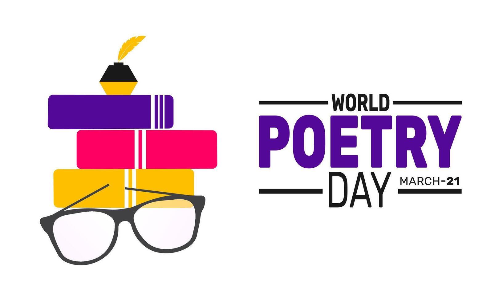 Honoring Poets on World Poetry Day vector