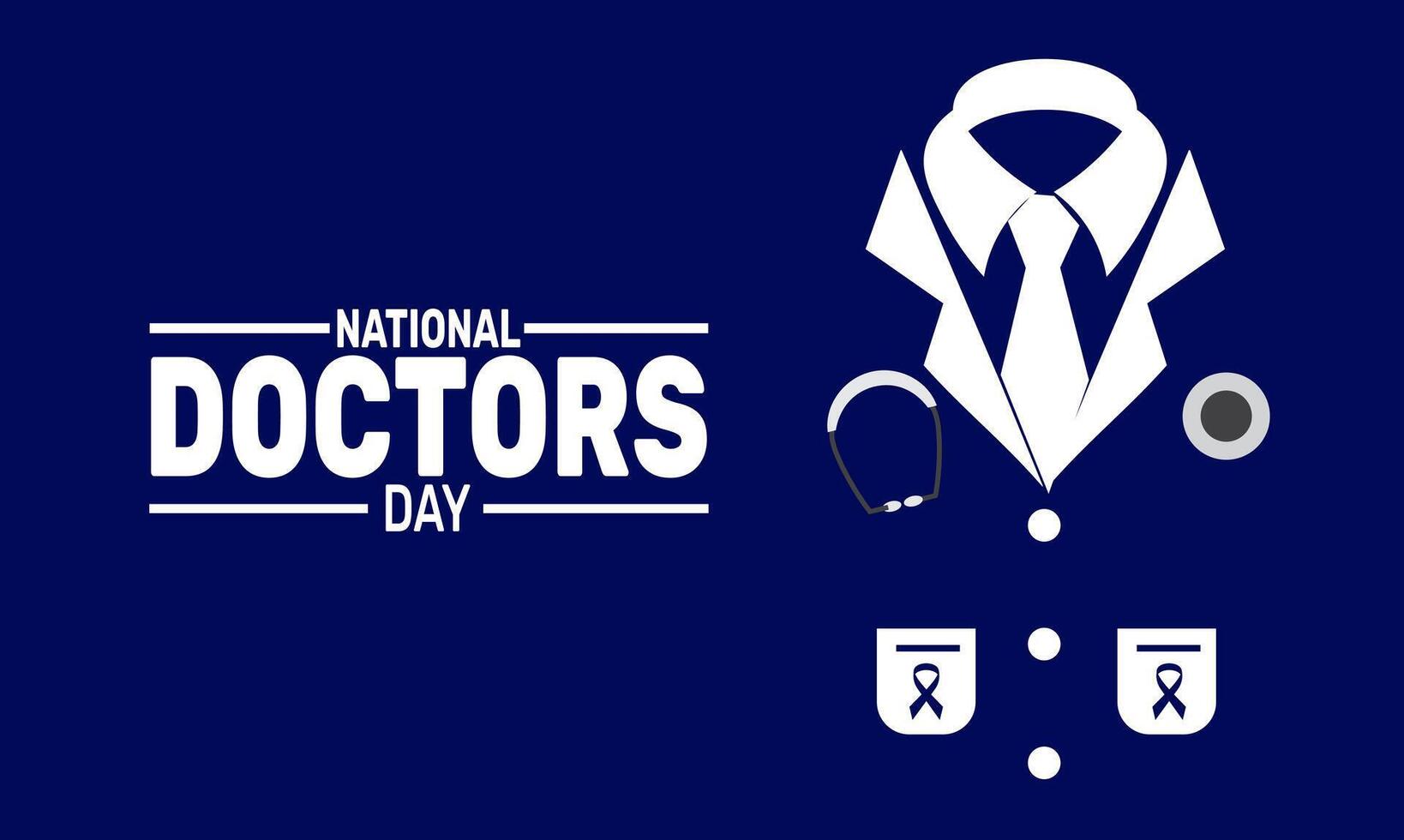 National Doctors Day Illustration vector