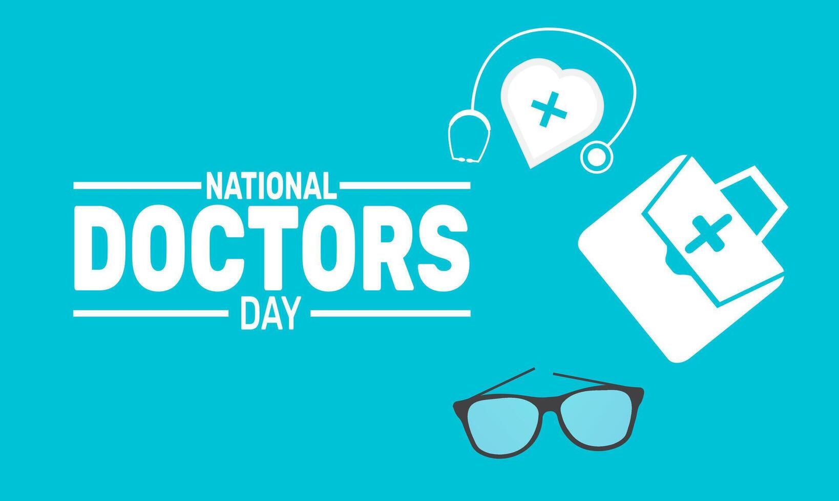 National Doctors Day Celebration vector