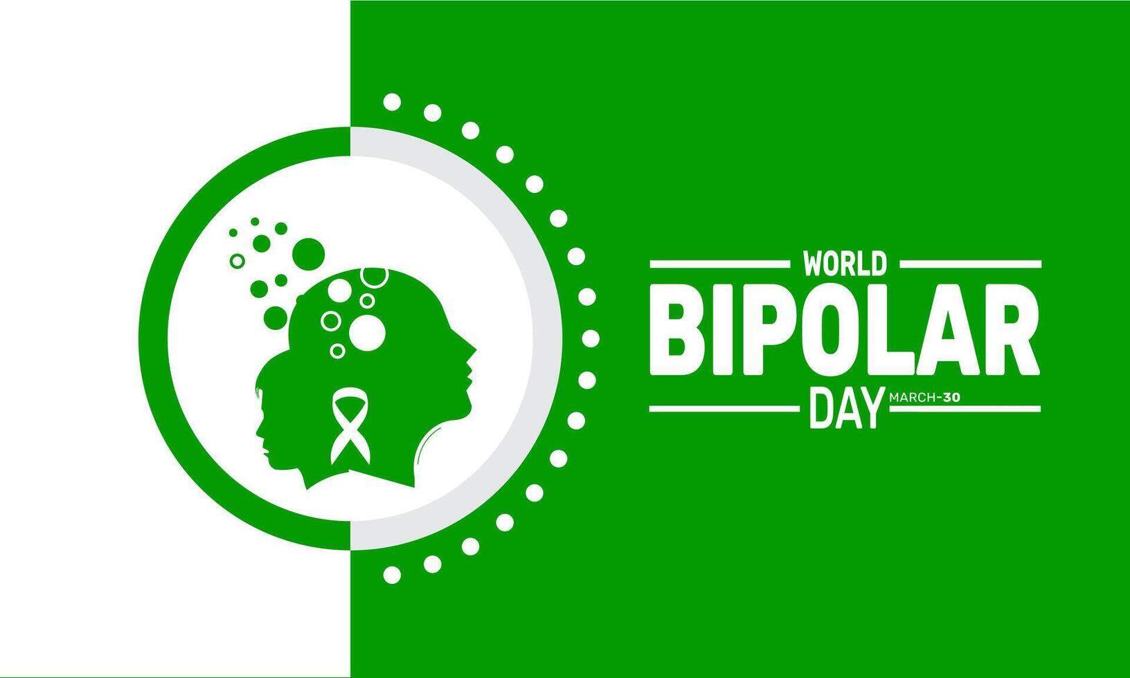 World Bipolar Day Awareness vector