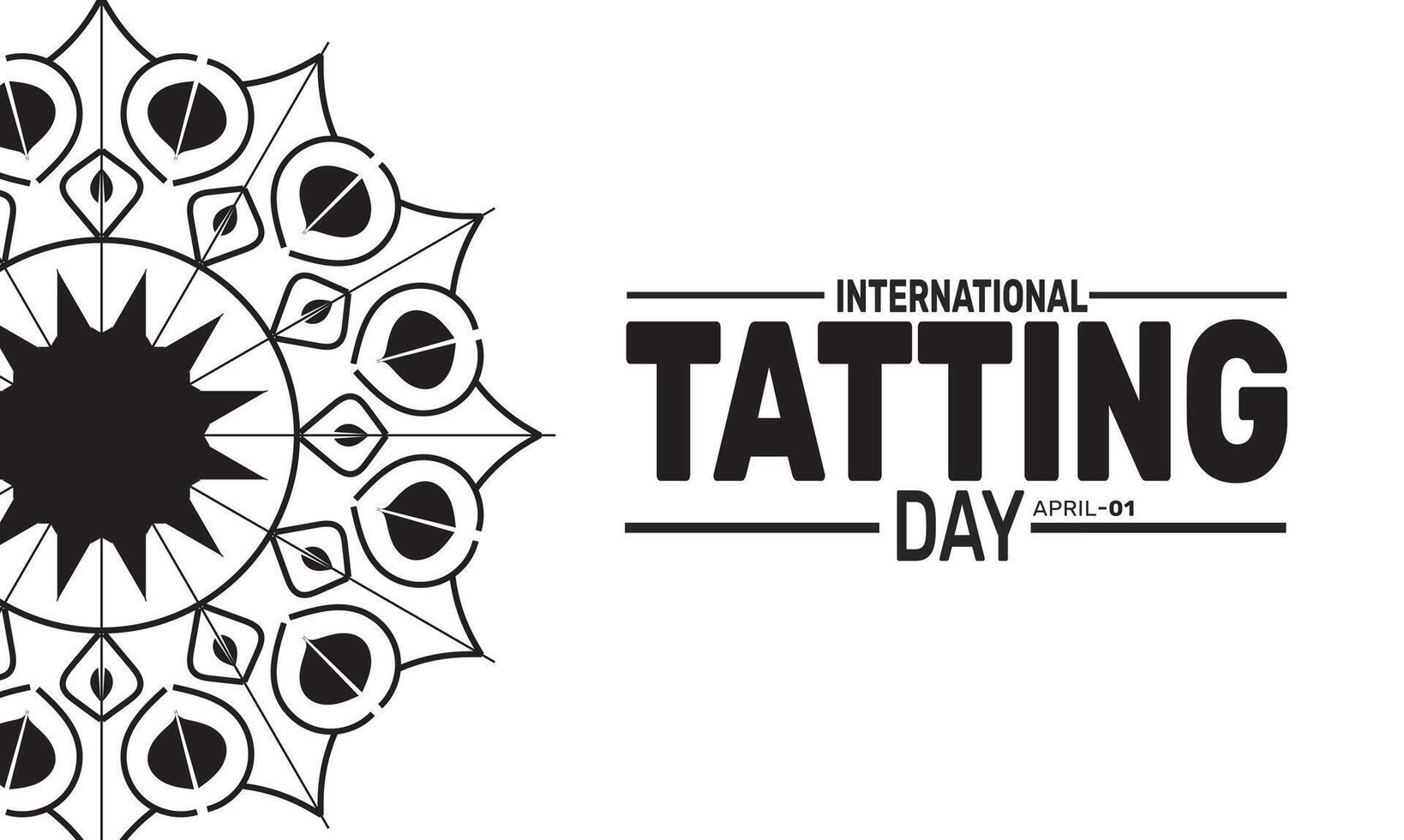 International Tatting Day is observed to raise awareness of this traditional craft and its history. vector