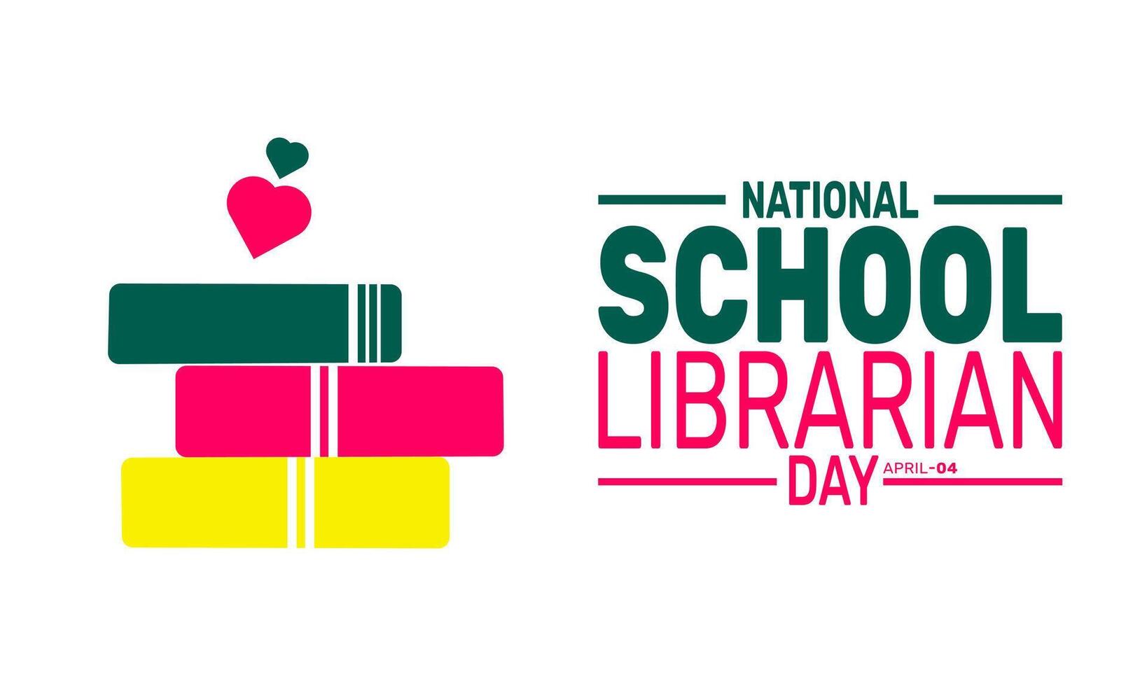 Celebrate National School Librarian Day honoring those who inspire learning and foster a love for reading in schools vector