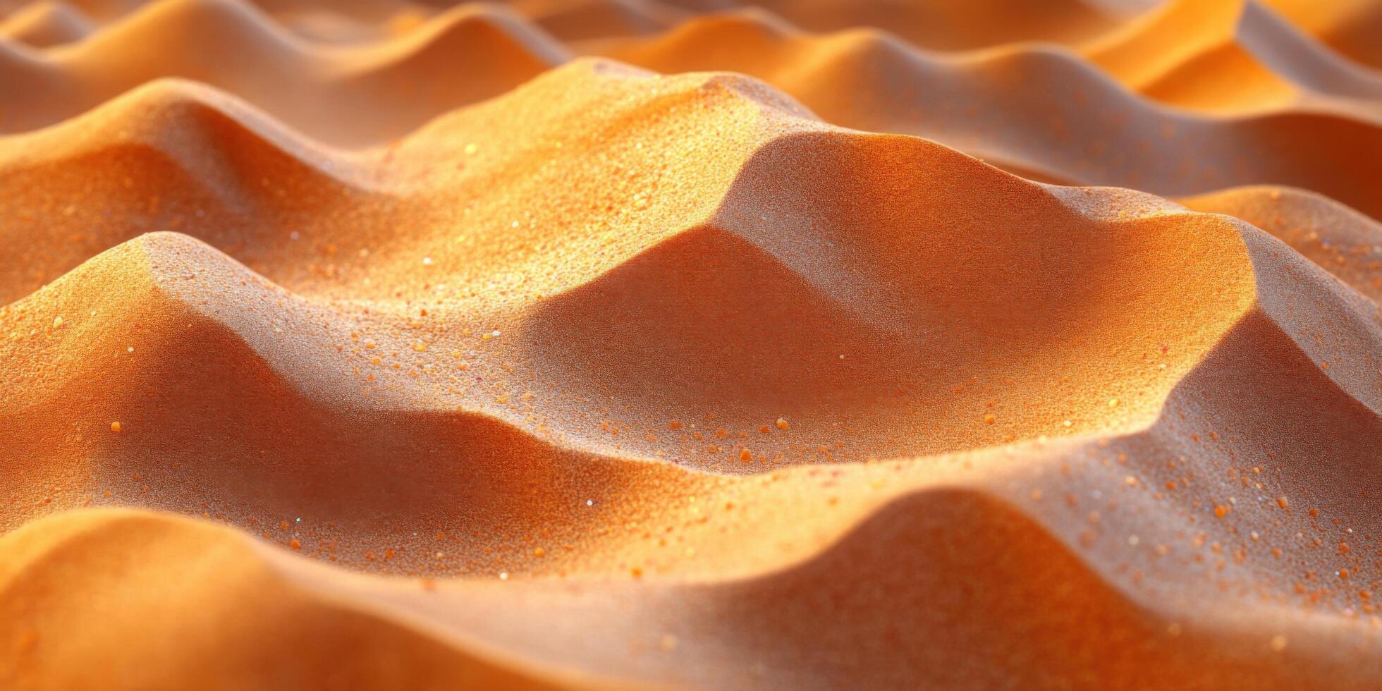 an orange sand dune with water droplets on it photo